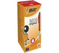 Bic Ballpoint Red 1,0mm Pack Of 50 Pieces, 11BIC190123 (Pack Of 50 Pieces Retractable Pen)