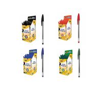 BIC - Boligrafo Bic cristal tinta base de aceite caja 50 boligrafos Azul,Negro,Rojo,Verde 4colores a elegir calidad garantizada