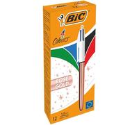 BIC Bolígrafo Blanco Rosa – Pack de 12 piezas