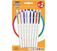 BIC Bolígrafo Cristal Up blíster 6 colores 2 gratis
