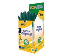 CAJA 50 BOLIGRAFOS BIC CRISTAL VERDE