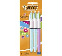BiC - Bolígrafo de 4 colores (3 unidades)