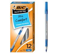 Bic Bolígrafo Stic Grip, color azul 12 Count