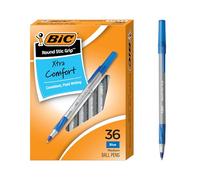 Bic Bolígrafo Stic Grip, color azul 36 Count