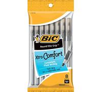 Bic Bolígrafo Stic Grip, color negro 8-Count (96 Pens)