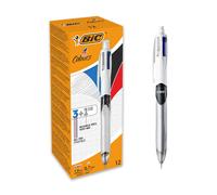Bic, Bolígrafos Bic 4 colores, 3 bolígrafos en tintas negro, azul y rojo + 1 por
