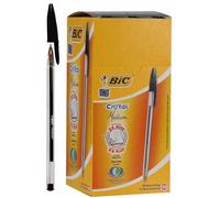 BIC Bolígrafos Cristal Punto Medio - Negro, Paquete de 50