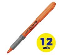 Caja de Marcadores Fluorescentes Bic Brite Liner Grip/ 12 unidades/ Naranjas