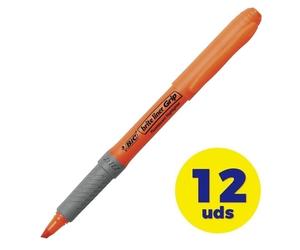 Bic Brite Liner Grip Caja de Marcadores Fluorescentes 12 Unidades Naranjas