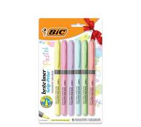 Bic, Briteliner Chisel Assorted, 6 Count