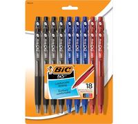 BIC bu3 Grip Ball Pen, Medium Point (1.0 mm), Assorted, 18 de Count by BIC