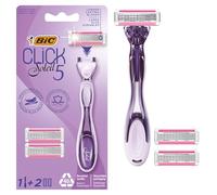 BIC Click 5 Soleil - Afeitadora recargable (5 cuchillas y cabeza giratoria) - 1 afeitadora + 2 recargas