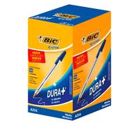 BIC Cristal Bolígrafos, Original, Óptimo para material escolar,Azul, Punta Media