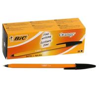 BIC Cristal Bolígrafos Punta Fina, Negro, Pack de 20