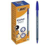 Bic cristal exact azul bolígrafo ultrafino 20 pieza(s)