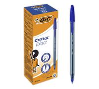 BIC Cristal Exact Bolígrafos, Óptimo para uso de oficina, casa y escolar, Punta