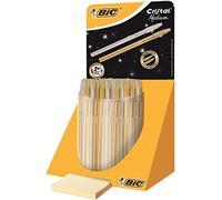 Bic Cristal - Expositor de 40 bolígrafos, color oro y plata