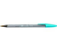 BIC Cristal Fun bolígrafos Punta Ancha (1,6 mm) - Turquesa, Caja de 20 unidades