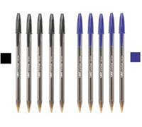 BIC Cristal Large Boligrafos de Punta Media, Para la Escuela, la Oficina o el Ho