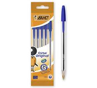 BIC Boligrafo Cristal original azul - 5 unidades