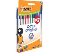 Bolígrafos de Tinta de Aceite Bic Cristal Original 516355/ 10 unidades/ Colores Surtidos