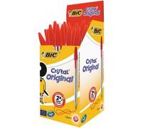 BIC Cristal Original Caja de 50 unidades - bolígrafos punta media (1,0 mm), colo