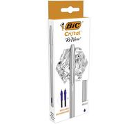 BIC BOLIGRAFO BIC CRISTAL RE NEW AZUL + 2 RECAMBIOS CRISTAL 1x6x18 Cms.