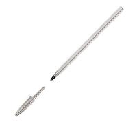 Bolígrafo Bic Cristal Celebration Unidad de Tinta Negra Plata