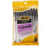 Bic Cristal Stic - Bolígrafo de punta redonda (tamaño mediano, 10 EA, 2 unidades)