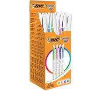 BIC Cristal Up Bolígrafos Bonitos de Colores Punta Media (1,2 mm) - Colores de M