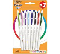 Bic Cristal Up Pack 6+2 Bolígrafos Punta 1.2mm Colores Surtidos