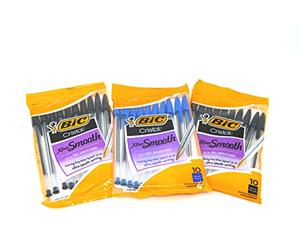 BIC Cristal Xtra Bold Ballpoint Pen, Bold Point (1.6mm), Black, 24-Count