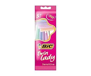 BIC Disposable Twin Lady Cuchillas de Afeitar - 5 Unidades