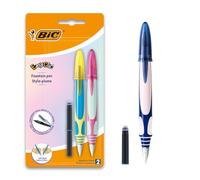 BiC EasyClic - Estilográfica (2 unidades), colores surtidos