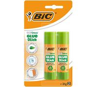 BIC ECOlutions Barras de Pegamento - 21 g, Blíster de 2 unidades