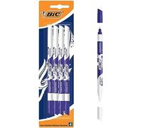 BIC Eliminador de tinta, paquete de 4, borrador de tinta, resistente a las manchas, ideal para la oficina, la oficina en casa o la escuela