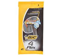 Bic flex 4 - Cuchillas de afeitar de doble hoja (paquete de 4 cuchillas, 2 paquetes)