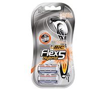 BIC Flex 5 cuchillas híbridas de precisión ultra cerradas cabezales de recambio para afeitadora