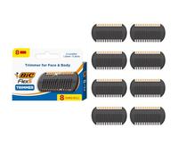BIC Flex 5 Trim and Shave - Recortadora de cuerpo y barba para hombre, 8 recambios de maquinilla de afeitar
