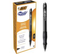 BIC Gel-ocity Original Bolígrafo de Gel Retráctil de Punta Media 0,7mm Negro (Caja de 12 Uds.)