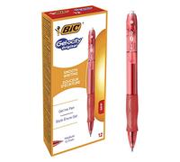 BIC Gel-ocity Original bolígrafos Retráctiles Gel punta media (0,7 mm) - Rojo, Caja de 12 unidades