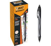 BIC Gel-ocity Quick Dry Bolígrafo Tinta en Gel Punta Media 0,7mm Negro (Caja de 12 Uds.)