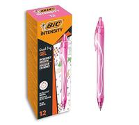 Bolígrafo retráctil Bic Gelocity de secado rápido tinta de gel rosa punta de 07 mm
