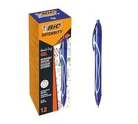 Bolígrafo retráctil de secado rápido Bic Gelocity con tinta de gel azul punta de 07 mm