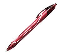 BIC Gel-ocity Quick Dry Bolígrafos Tinta en Gel Punta Media (0,7 mm) - Rojo, Caja de 12 Unidades - Bolígrafo retráctil con tinta de secado ultrarrápido