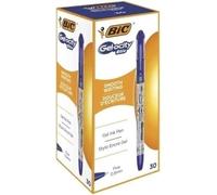 BIC Bolígrafos de gel Gel-ocity Stic Punta fina 0,5 mm Azul Pack de 30