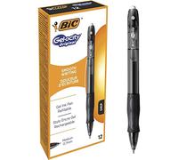 Caja de Bolígrafos de Tinta de Gel Bic Gelocity 526275/ 12 unidades/ Negros