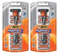 BIC Hybrid Advance para hombres, sistema de afeitado, 6 ea - 2 piezas