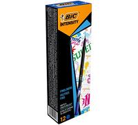 BIC Intensity Fine rotuladores punta fina (0,8 mm) - Azul, Caja de 12 unidades