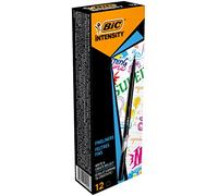 BIC Intensity Fine rotuladores punta fina (0,8 mm) - Negro, Caja de 12 unidades